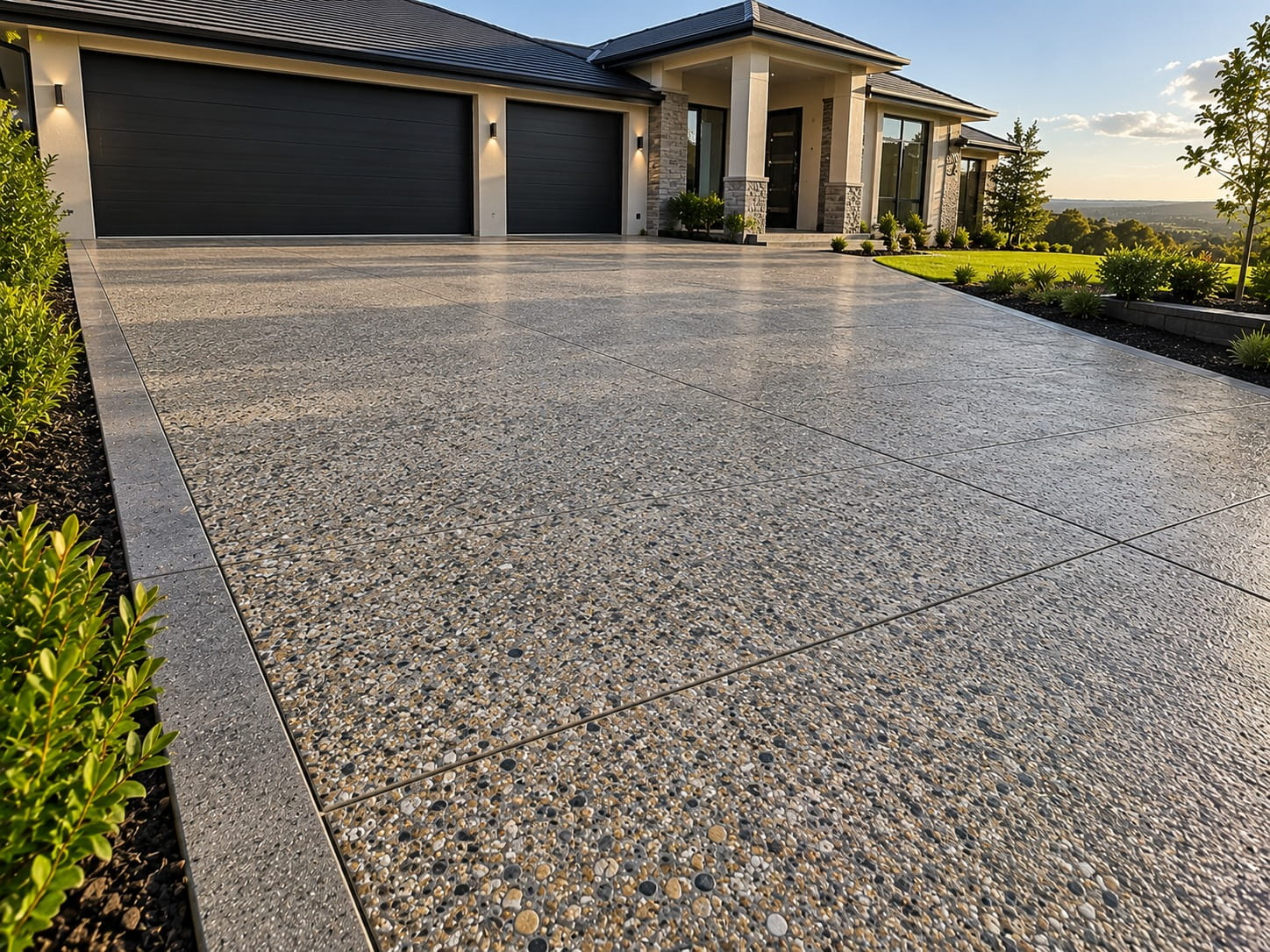 Exposed aggregate in Hobart