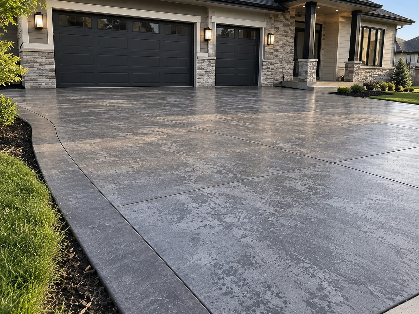 Concrete driveway in Blackmans Bay, Hobart